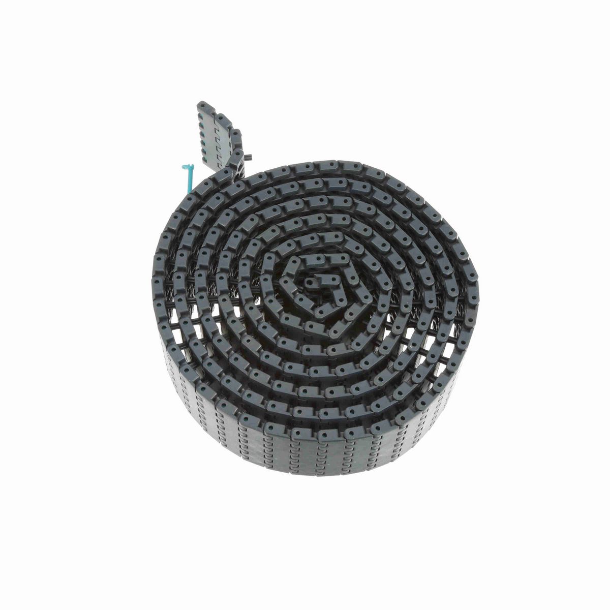 System Plast 2190FT Straight Running Solid Top, Material: NG evo (Gray Blue), Width: 3.25in, Pitch: 0.75in - NGE2190FT-PT-K325