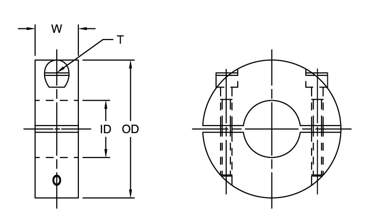 Two-Piece Split Shaft Collars - Imperial Timken 68514463274