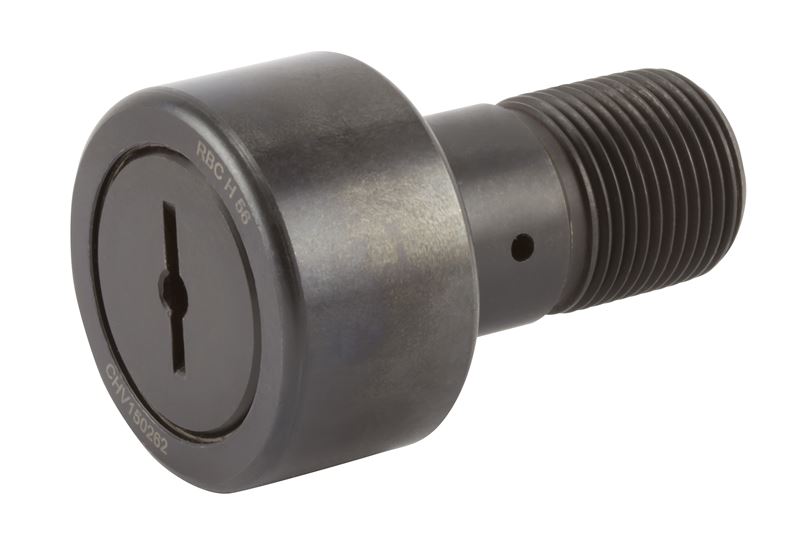 Игольчатый опорный ролик с цапфой RBC H56, цилиндрический, повышенной грузоподъемности, без уплотнения, со шлицем под отвёртку