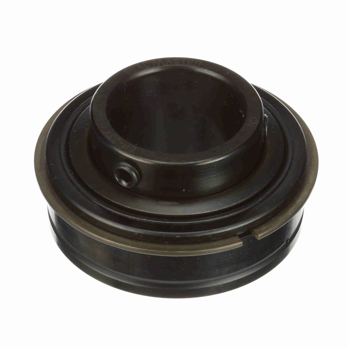Sealmaster Mounted Insert Only Ball Bearing - 52100 Bearing Steel, Black Oxided - Setscrew Lock - ER-23X