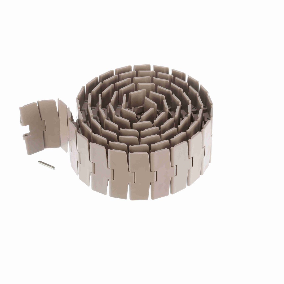 System Plast 879TAB Side-flexing Solid Top, Material: Tan Low Friction, Width: 4.5in, Pitch: 1.5in - LF879TAB-K450