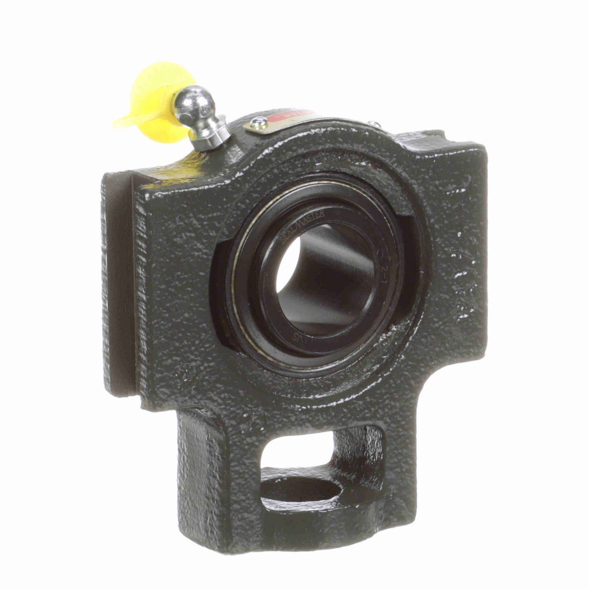 Sealmaster Mounted Cast Iron Wide Slot Take Up Ball Bearing - 52100 Bearing Steel, Black Oxided - Setscrew Lock - ST-16