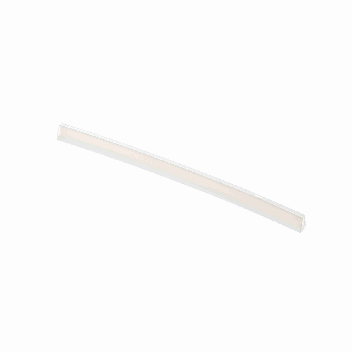 System Plast Bar Cap: 0.25"W X 0.34"H X 240"L White UHMW-PE - VG-P204-20