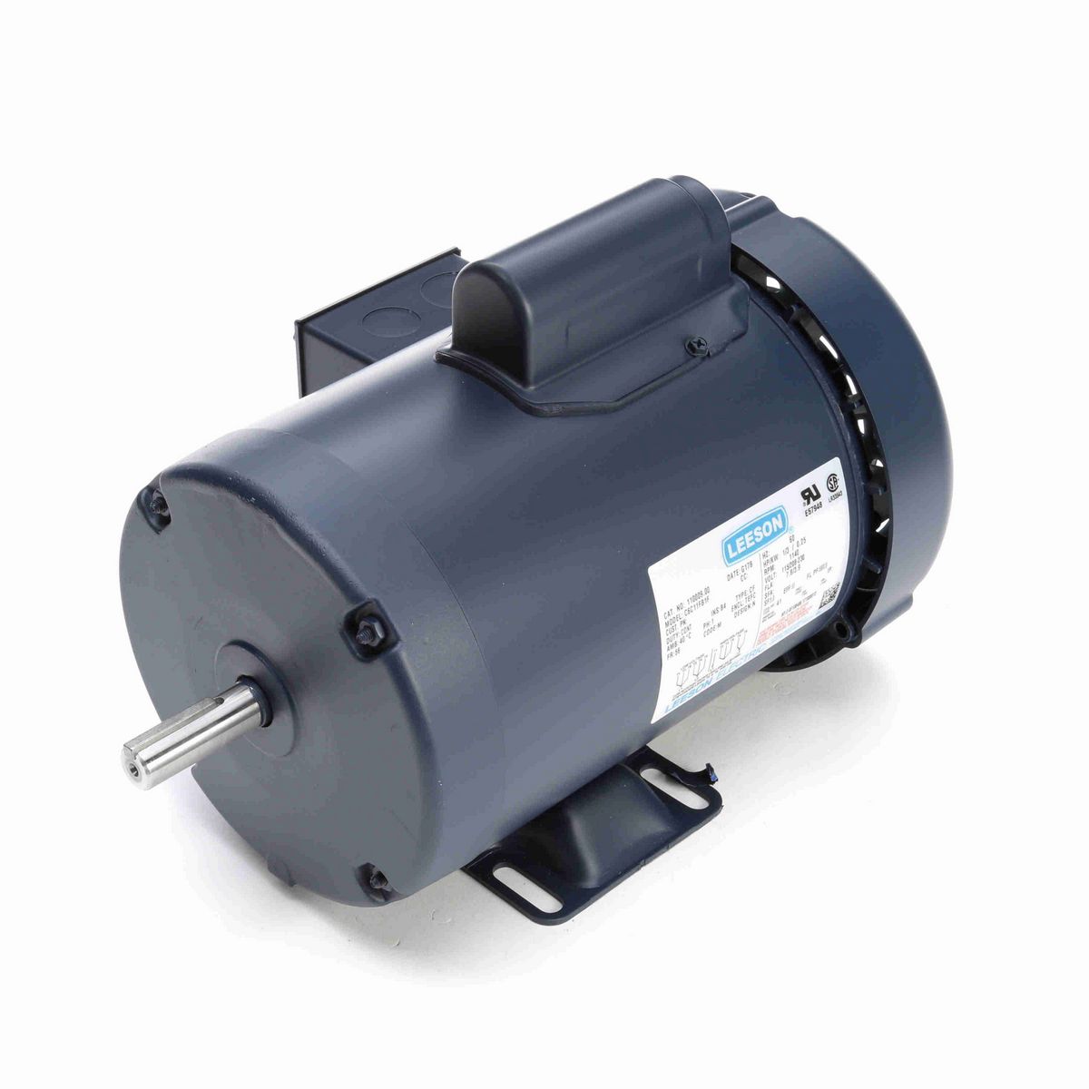 LEESON General Purpose Motor, 0.33 HP, 1 Ph, 60 Hz, 115/230 V, 1200 RPM, 56 Frame, TEFC - 110009.00