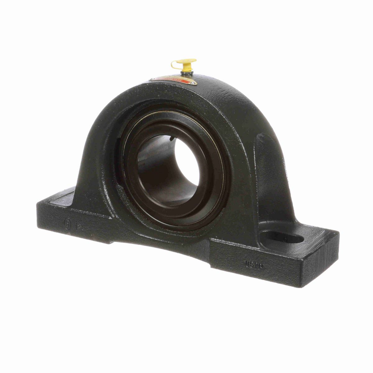 Sealmaster Mounted Cast Iron Two Bolt Pillow Block Ball Bearing - 52100 Bearing Steel, Black Oxided - Setscrew Lock - MP-313