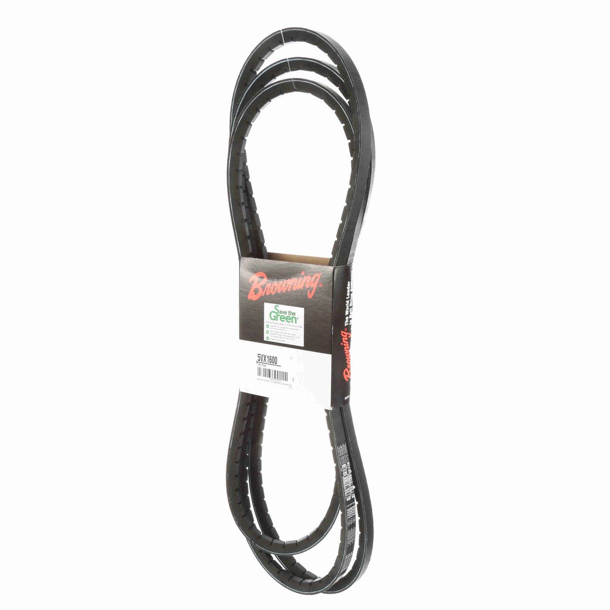 Browning EPDM Notched Belt 98% Efficient - 5VX1600