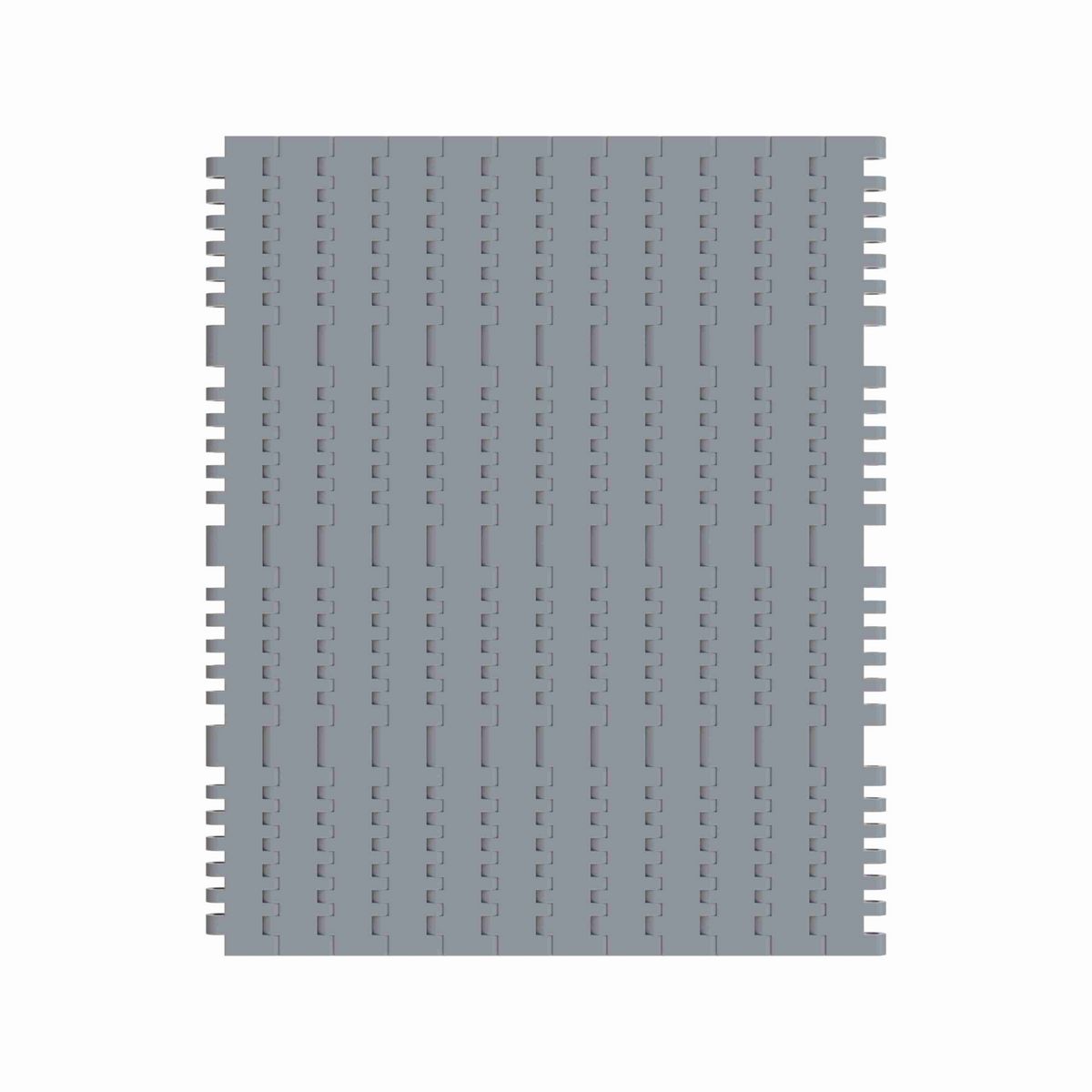 Rexnord 7705 Straight Running Solid Top, Material: Silver Platinum Series™ X, Width: 15in, Pitch: 1in - 10286167