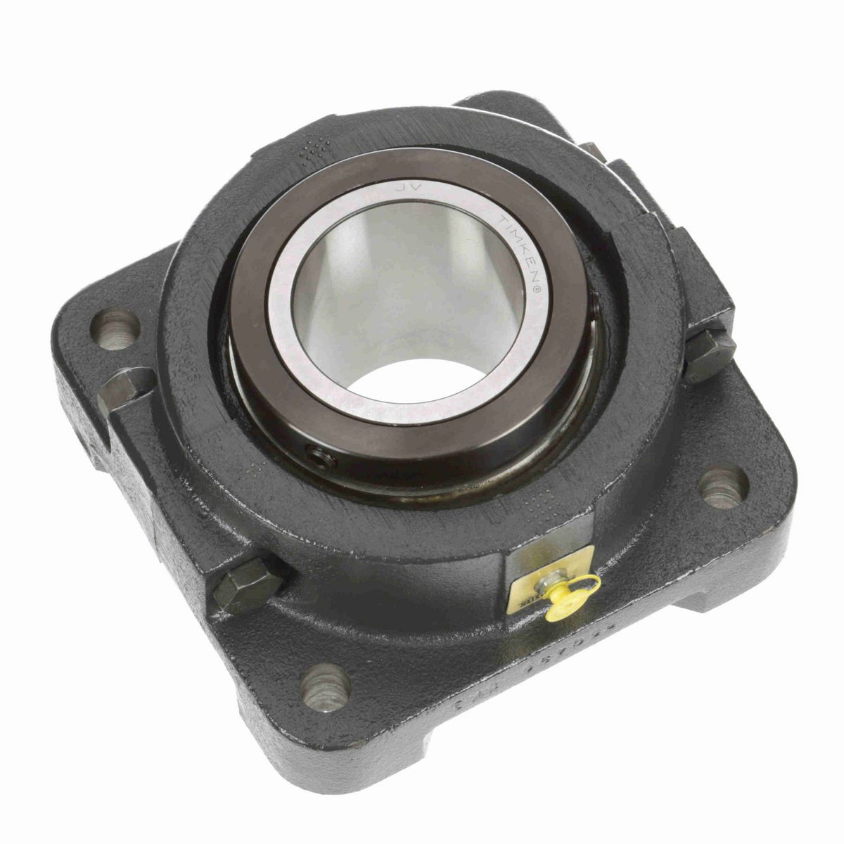 Sealmaster Mounted Cast Iron Four Bolt Flange Tapered Roller - 52100 Bearing Steel - Double Collar Mount Lock - RFB 307C