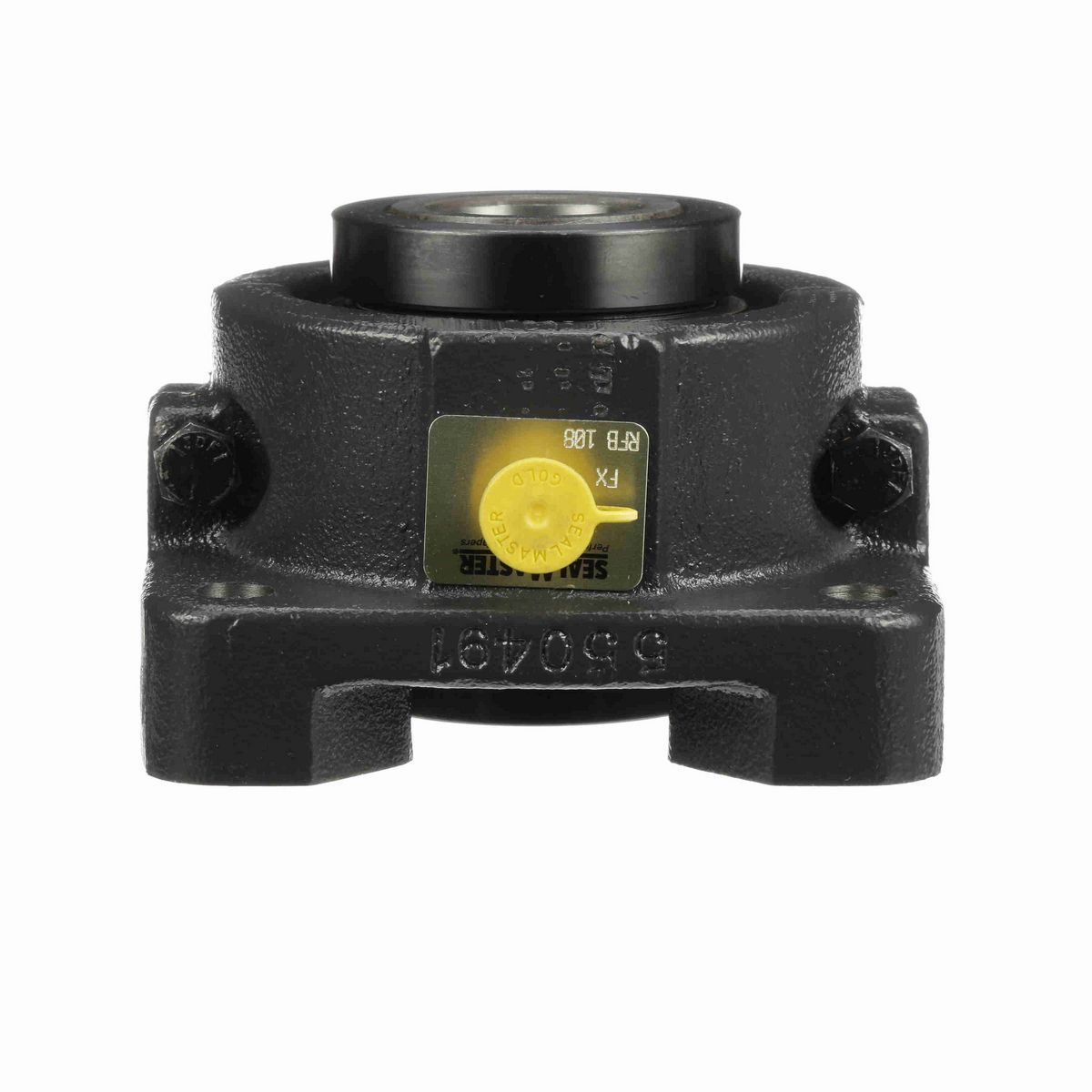 Sealmaster Mounted Cast Iron Four Bolt Flange Tapered Roller - 52100 Bearing Steel - Double Collar Mount Lock - RFB 108