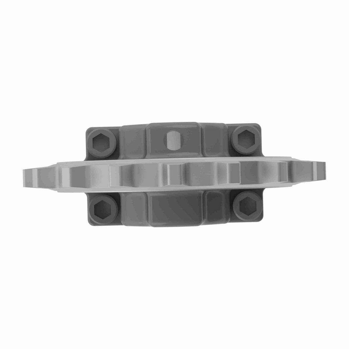 Rexnord 7700 Series Split Cast Stainless Steel Sprocket and a 18 Teeth with 1-1/4in Round Shaft-Ready Bore with Keyway & Setscrew - 614-156-6