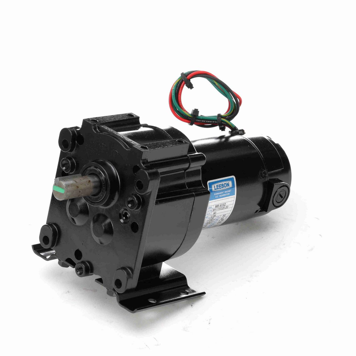 LEESON Parallel Shaft Gearmotor, 0.05 HP, 90 V, 9 RPM, 30 Frame, TENV - M1115025.00