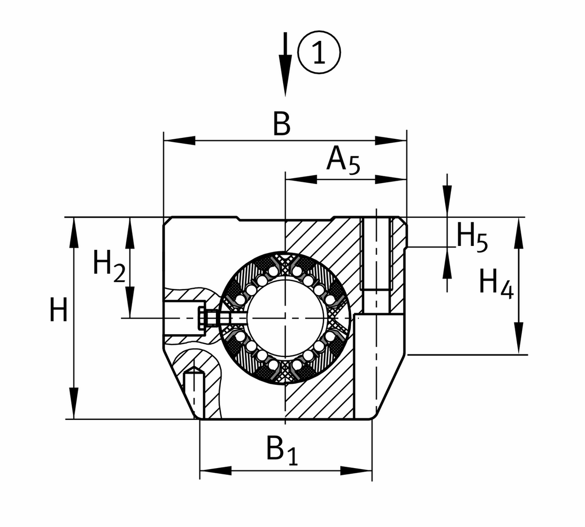 Узел с шарикоподшипником для линейного перемещения INA KTSG16-PP-AS