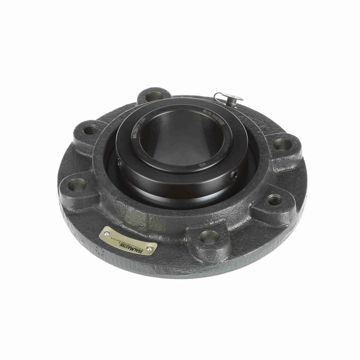 Sealmaster Mounted Ductile Iron Piloted Flange Spherical Roller - 52100 Bearing Steel, Black Oxided - Collar Mount Lock - USFCE5000-208