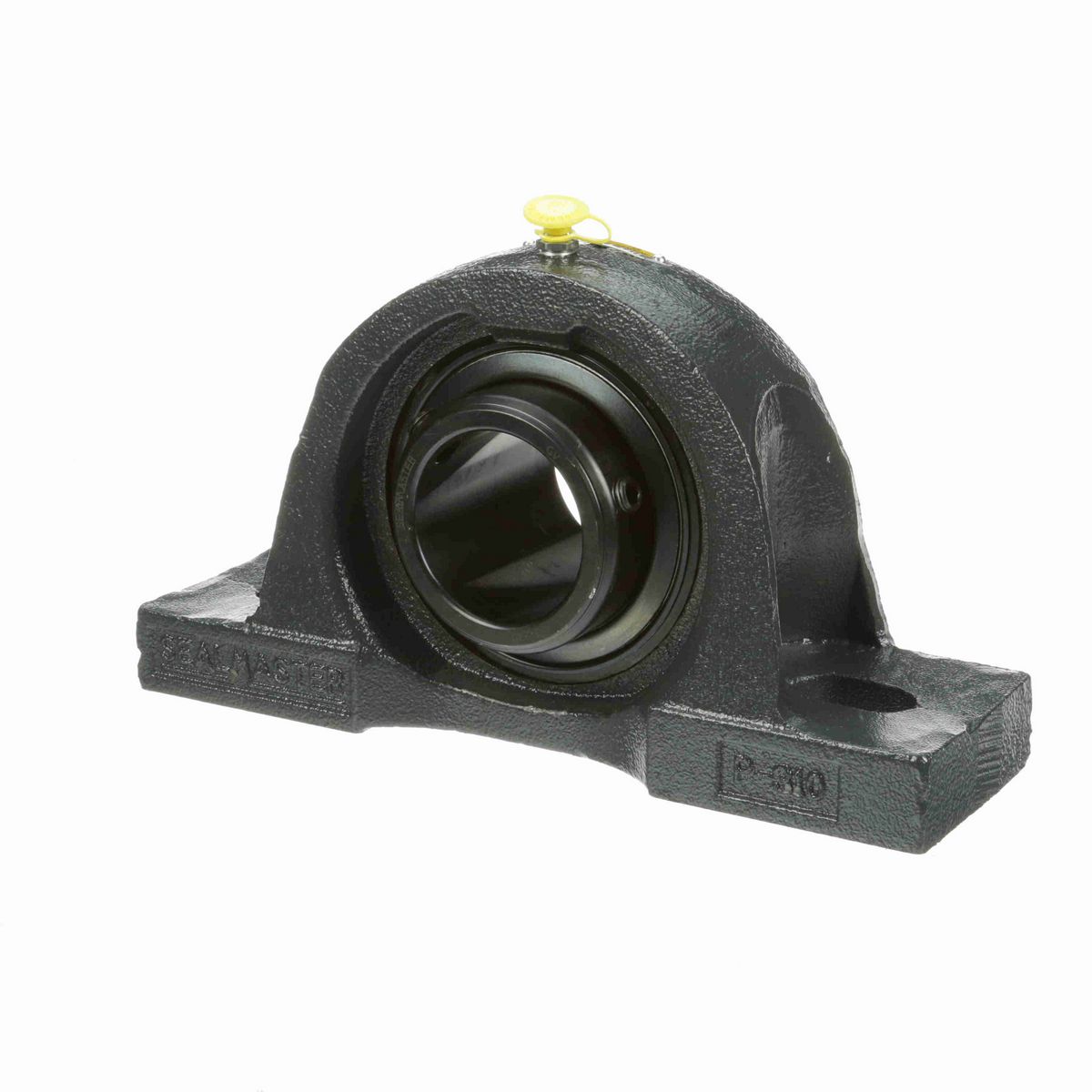 Sealmaster Mounted Cast Iron Two Bolt Pillow Block Ball Bearing - 52100 Bearing Steel, Black Oxided - Double Setscrew Lock - Air Handling Housing Fit, Noise Tested - MPD-35 CXU