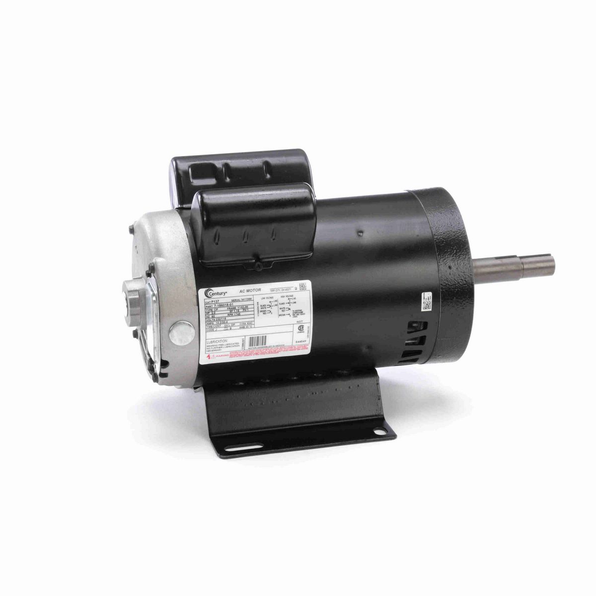 Century Close-Coupled Pump Motor, 2.0 HP, 1 Ph, 60 Hz, 230/115 V, 1800 RPM, Y182JM Frame, DP - P137