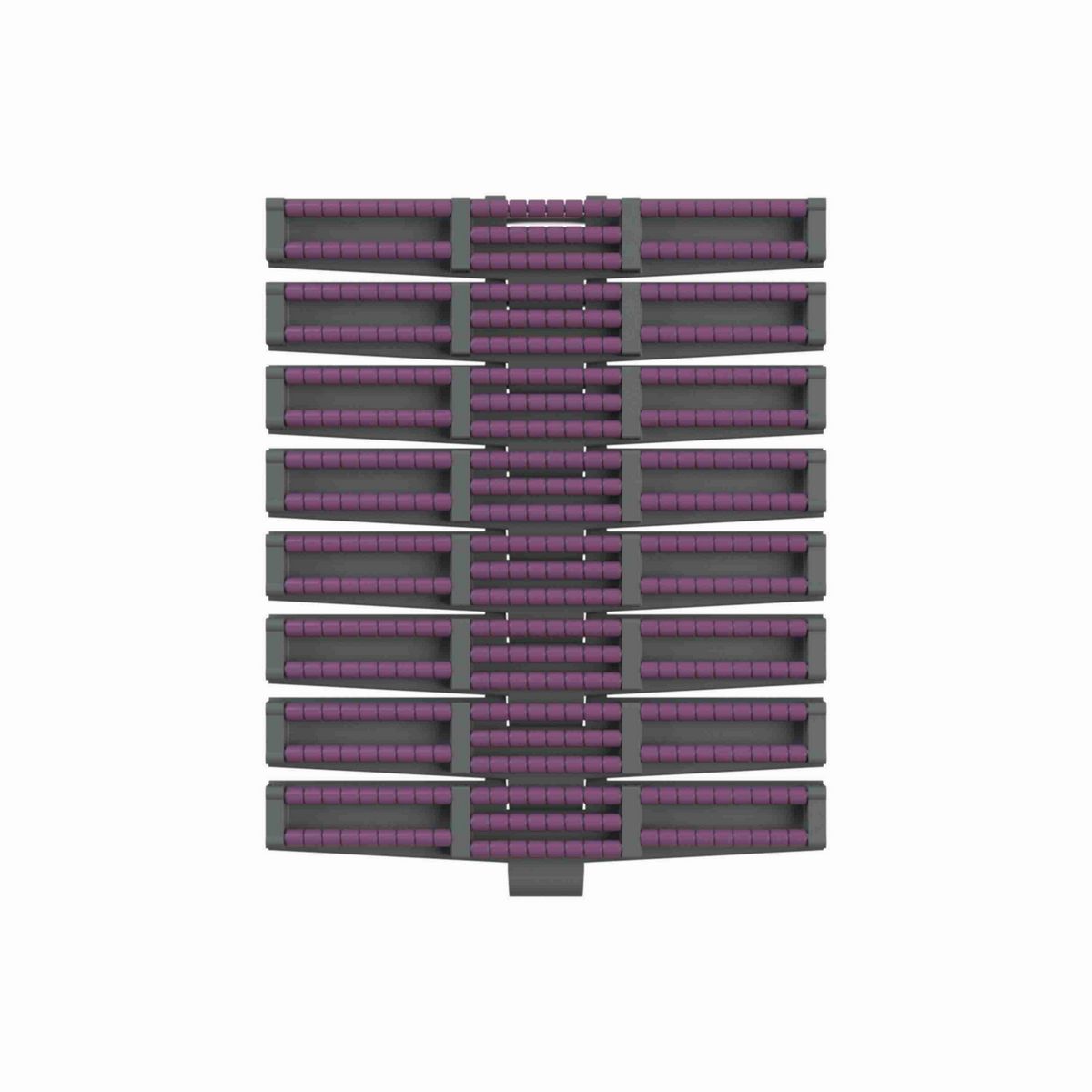 Rexnord HDFM LBP Side-flexing Low Backline Pressure, Material: Internally Lubricated Polyacetal (Grey), Width: 10in, Pitch: 1.5in - 752.88.19