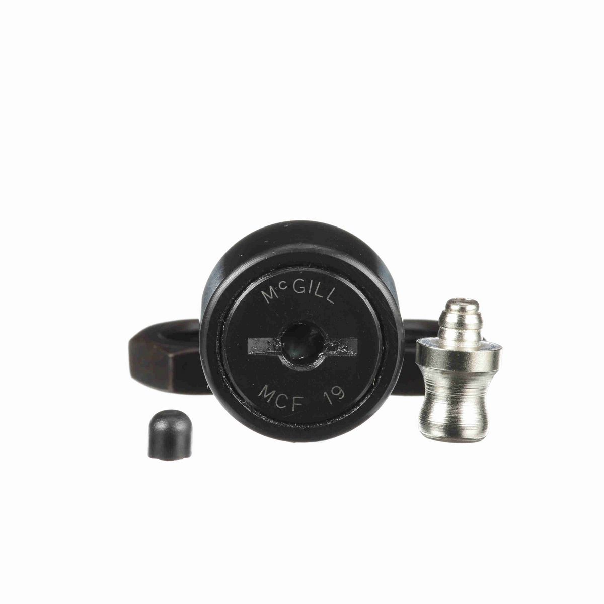 Опорный ролик с цапфой McGill CAMROL MCF 19, бочкообразный, со шлицем под отвёртку, метрический