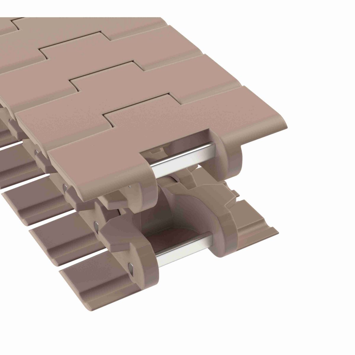 Rexnord 882TAB Side-flexing Solid Top, Material: Tan Low Friction, Width: 4.5in, Pitch: 1.5in - LF882T-4-1/2