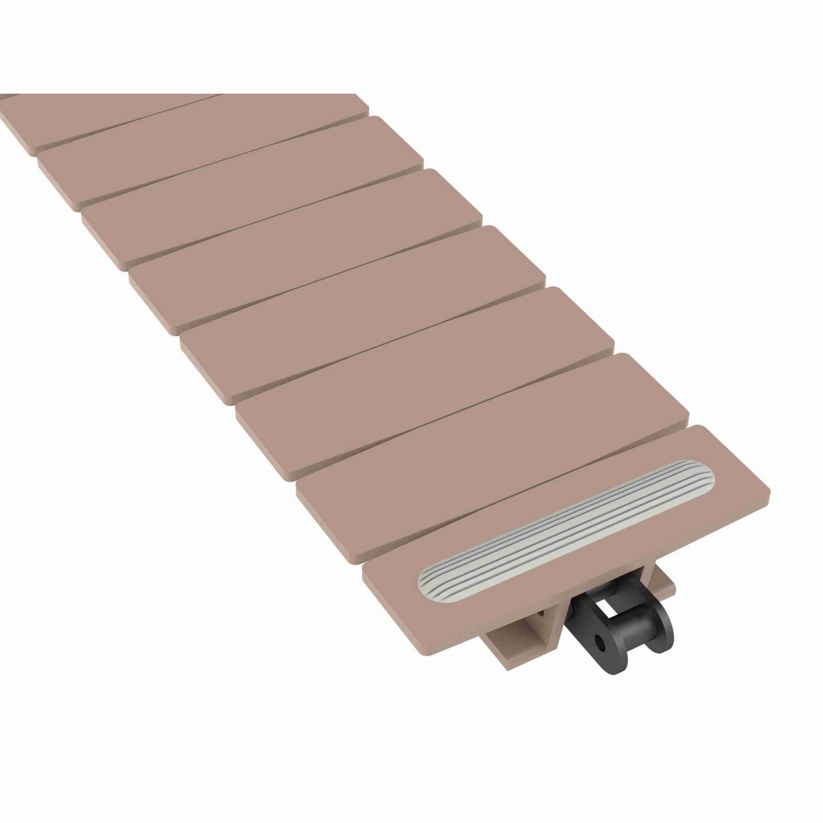 Rexnord 1873TAB SuperGrip™ Side-flexing SuperGrip™, Material: Tan Low Friction, Width: 4.5in, Pitch: 1.5in - 81440731