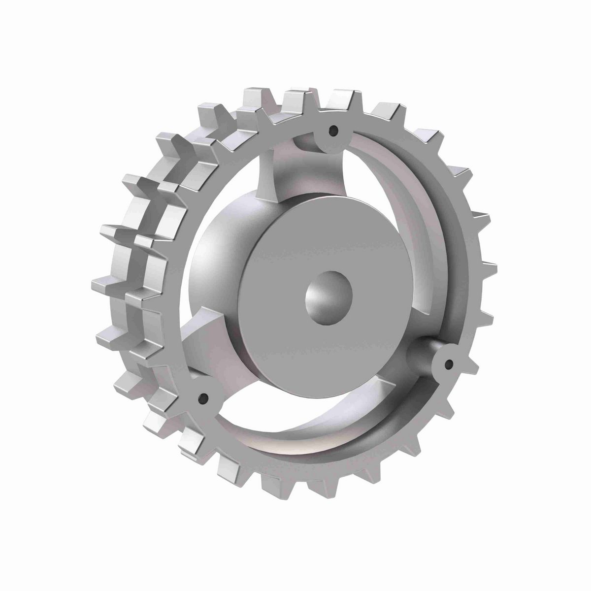 Rexnord 820 Series Solid One Piece Cast Iron Sprocket with 23 Teeth and a 3/4in Round Rough Stock Bore (RSB) - 401-161-2