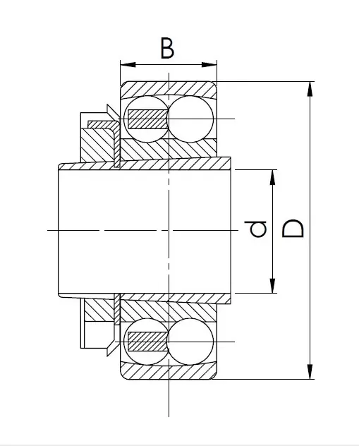 Самоустанавливающийся шариковый подшипник HGF 11306