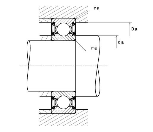 Однорядный шарикоподшипник SNR 6303EE