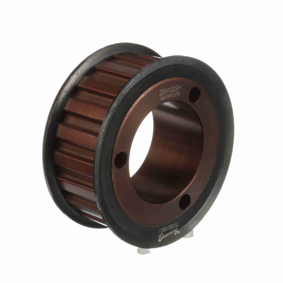 Browning Steel Bushed Bore Gearbelt Pulley - 20H100SH