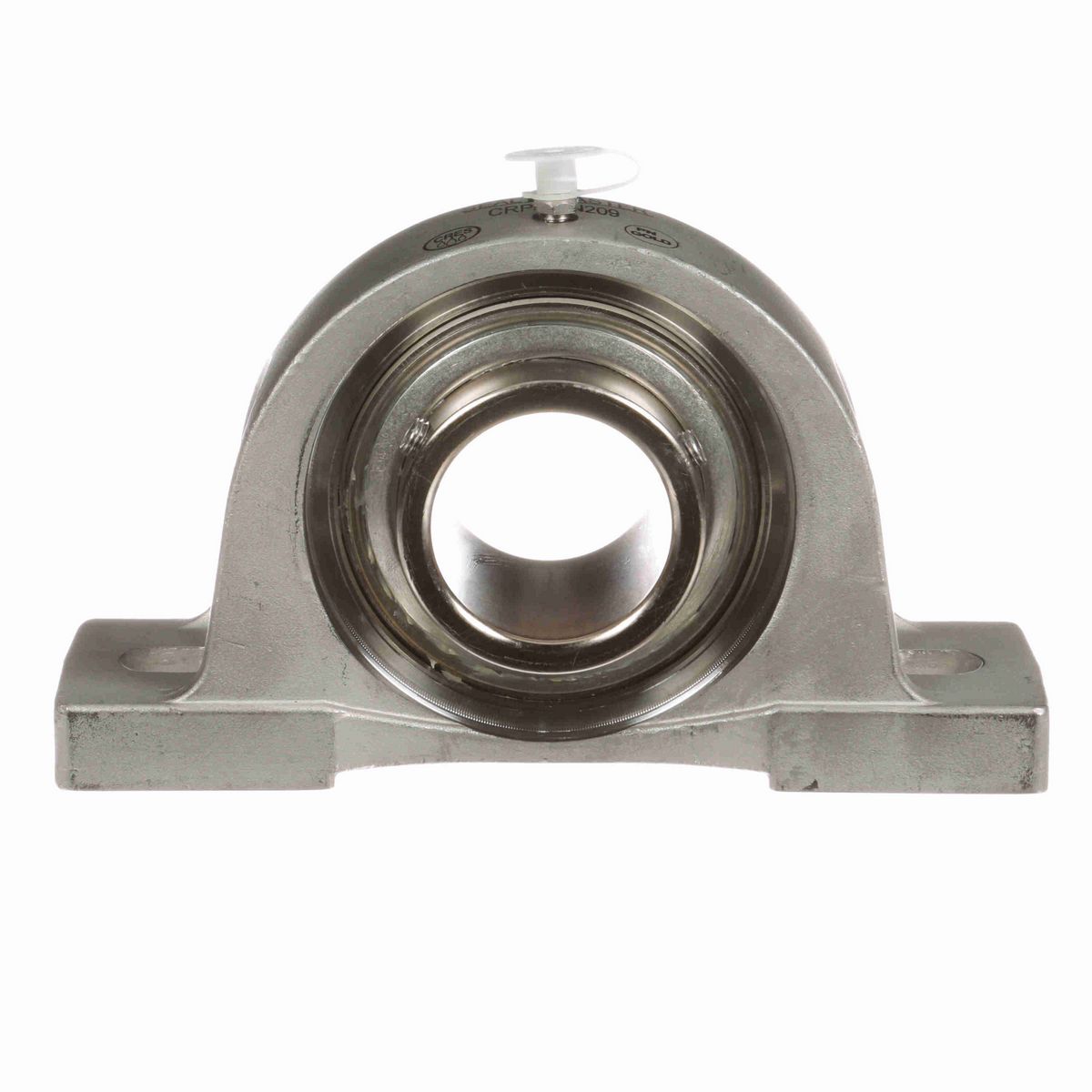 Sealmaster Mounted Stainless Steel Two Bolt Pillow Block Ball Bearing - 52100 Bearing Steel, Phosphorus Nickel Coated - Setscrew Lock - Corrosion Resistant - CRPS-PN209