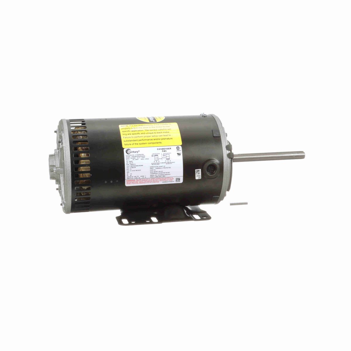 Century JuggerNaut® Pro Condenser Fan Motor, 1&0.75 HP, 3 Ph, 60/50 Hz, 230/460&190/380 V, 56HZ Frame, OPAO - H1053RB-PRO