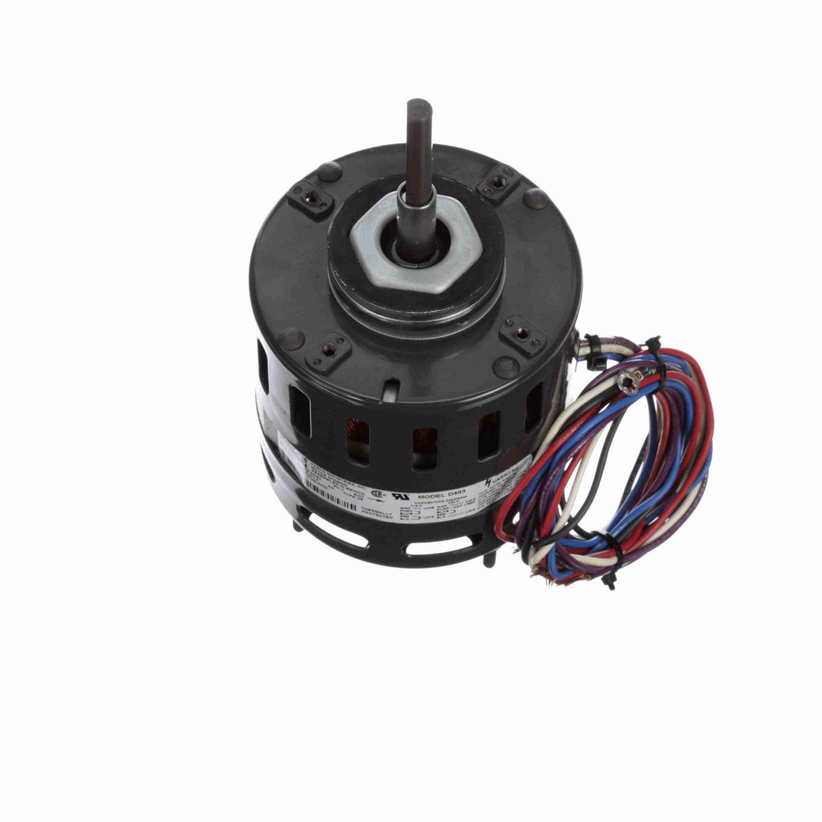 FASCO Refrigeration Motor, 1/15 HP, 1 Ph, 50/60 Hz, 115/208-230 V, 1550 RPM, 1 Speed, 4.4" Diameter, OAO - D483