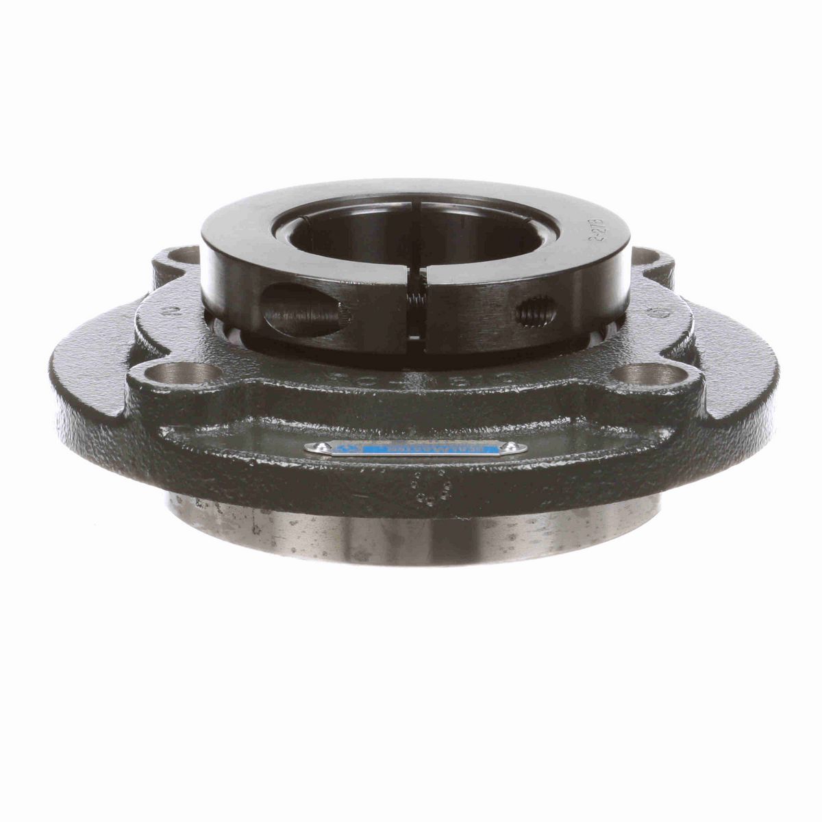 Sealmaster Mounted Cast Iron Flange Cartridge Ball Bearing - 52100 Bearing Steel, Black Oxided - Concentric Lock - SFC-212TMC