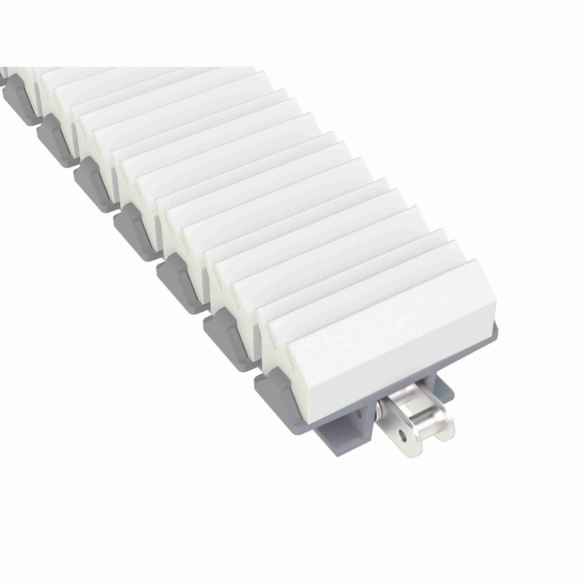 Rexnord 1873TAB SideGrip™ Side-flexing, Material: Silver Platinum Series, Width: 3.75in, Pitch: 1.5in - 81447364