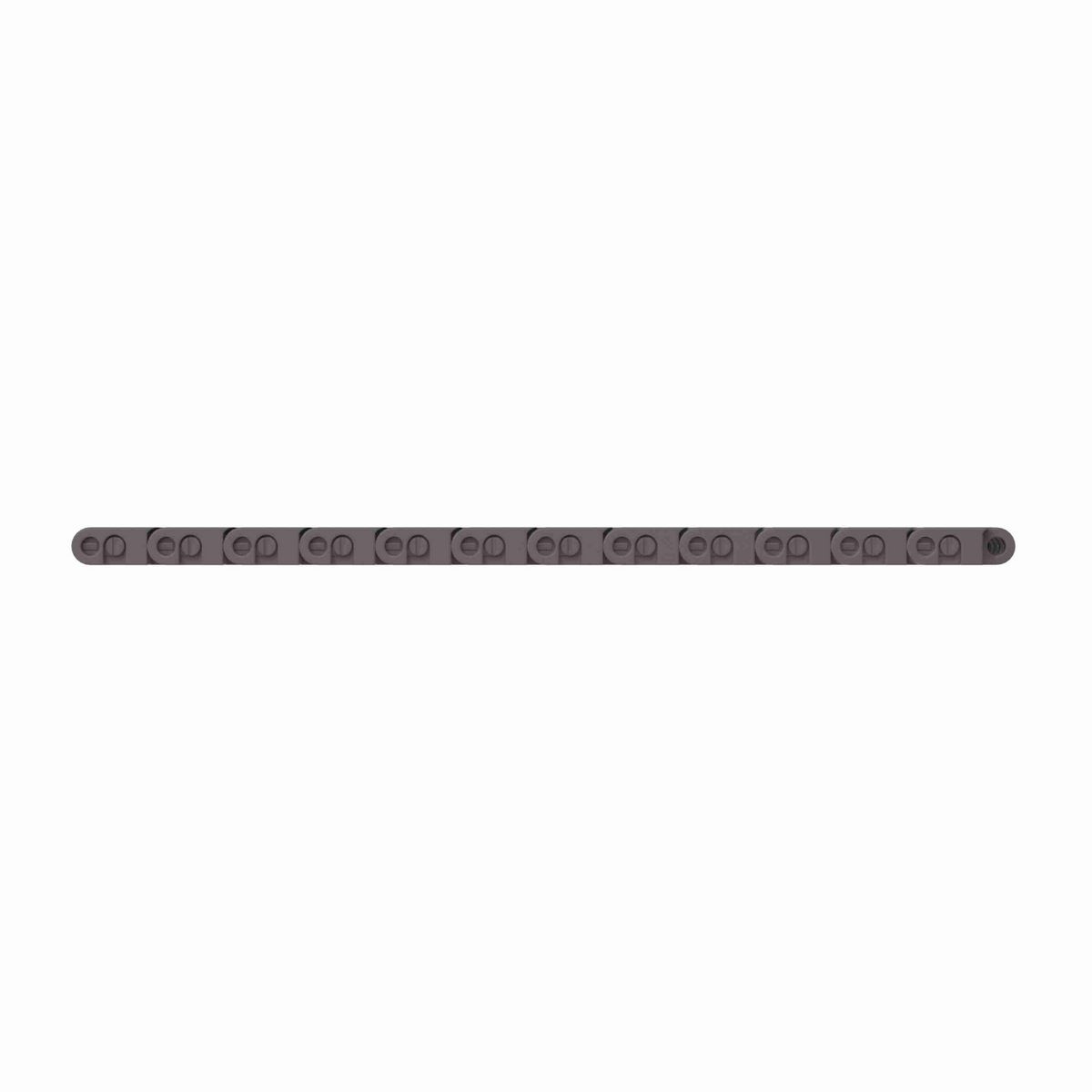 Rexnord 7705 Straight Running Solid Top, Material: Brown High Performance, Width: 7.5in, Pitch: 1in - 81416334