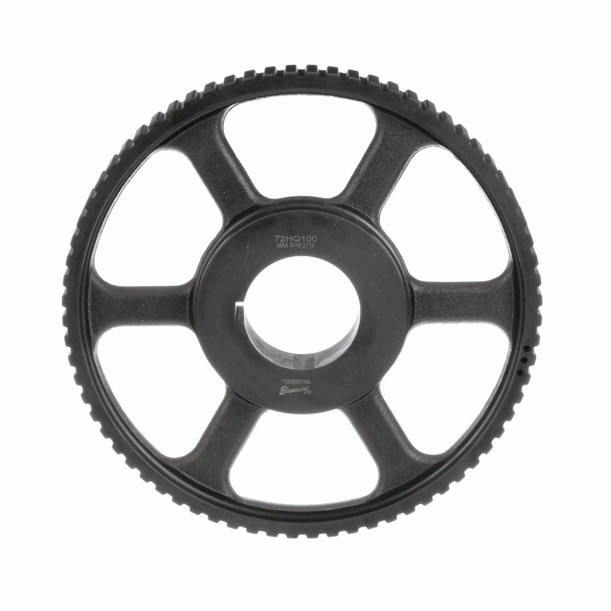 Browning Steel Bushed Bore Gearbelt Pulley - 72HQ100