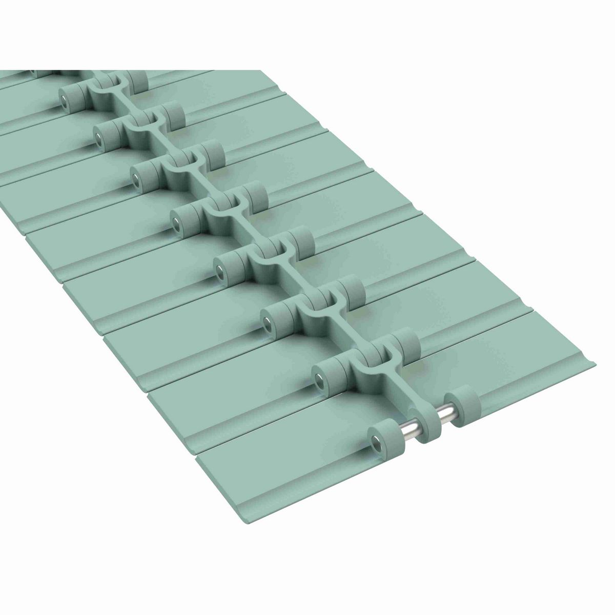 Rexnord 820 Straight Running Solid Top, Material: Heat Stabilized (Green), Width: 7.5in, Pitch: 1.5in - 81426855