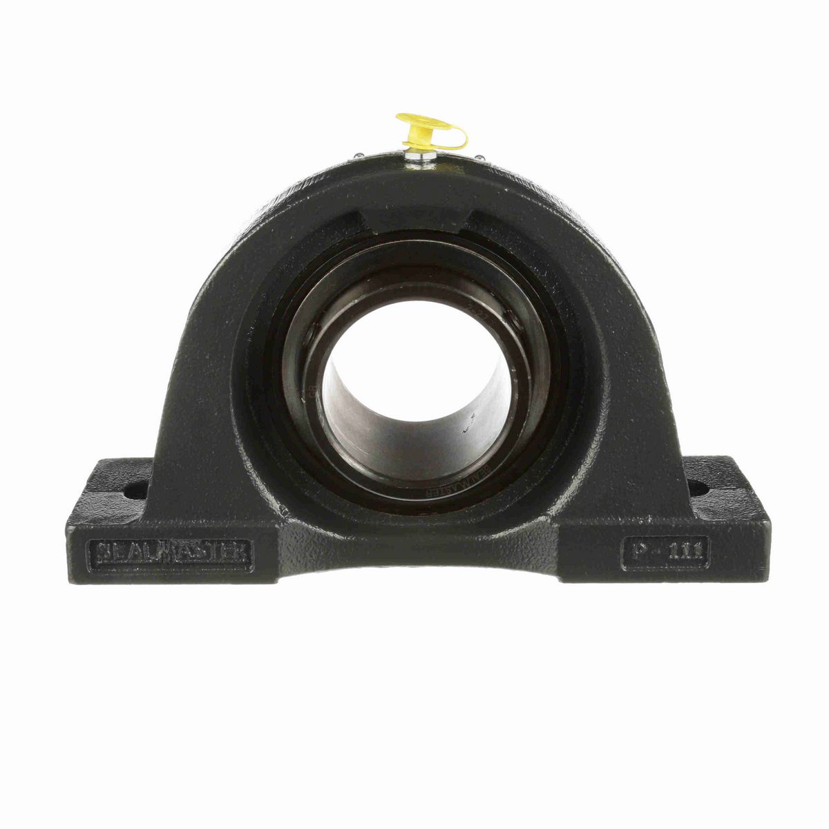 Sealmaster Mounted Cast Iron Two Bolt Pillow Block Ball Bearing - 52100 Bearing Steel, Black Oxided - Setscrew Lock - NP-39