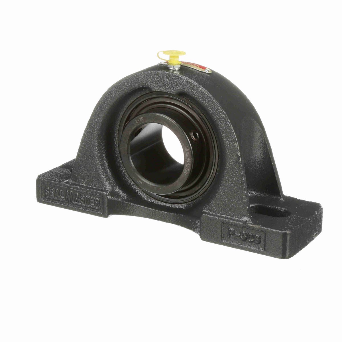Sealmaster Mounted Cast Iron Two Bolt Pillow Block Ball Bearing - 52100 Bearing Steel, Black Oxided - Setscrew Lock - MP-32C