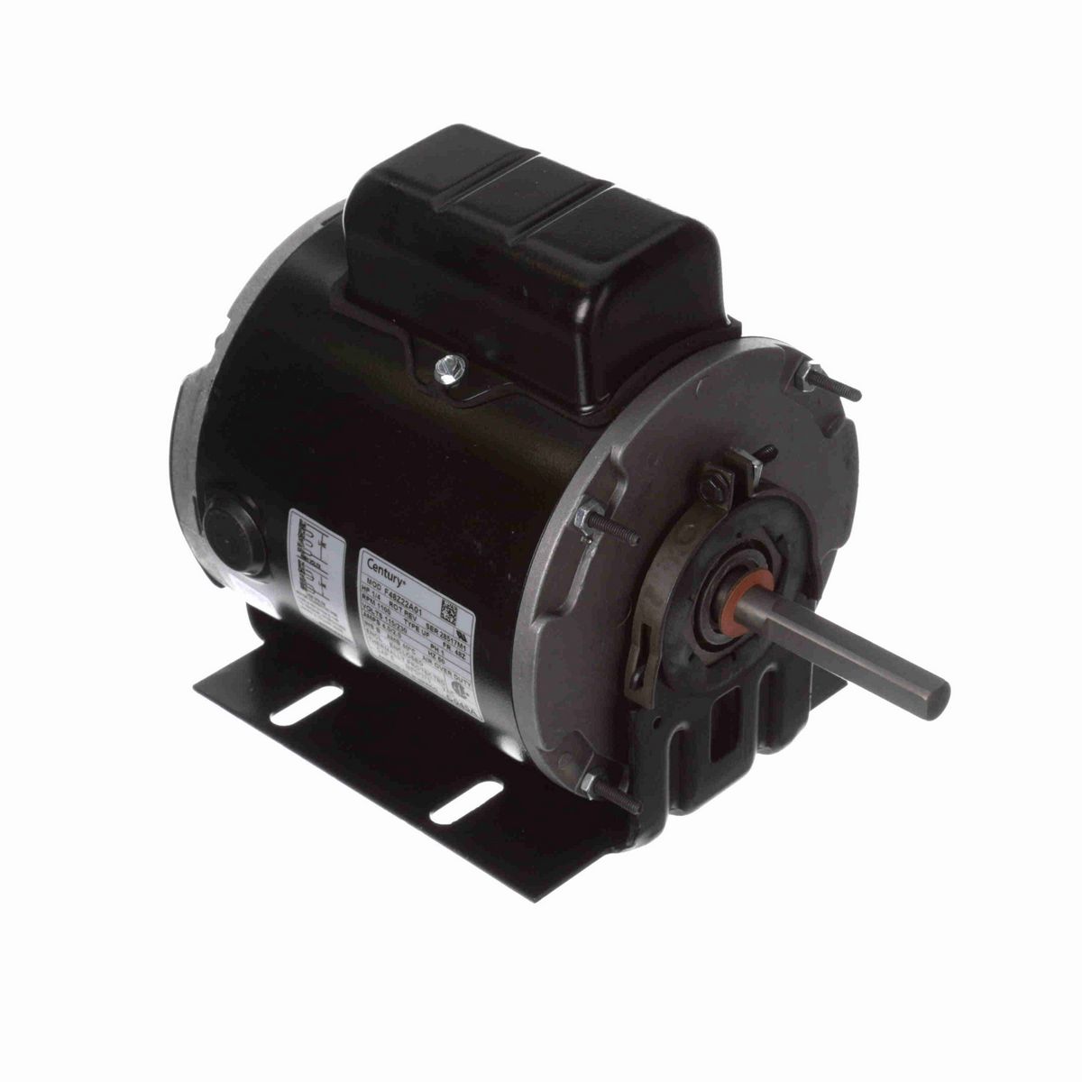 Century Direct Drive Fan Motor, 1/4 HP, 1 Ph, 60 Hz, 115/230 V, 48Z Frame, TEAO - C045A