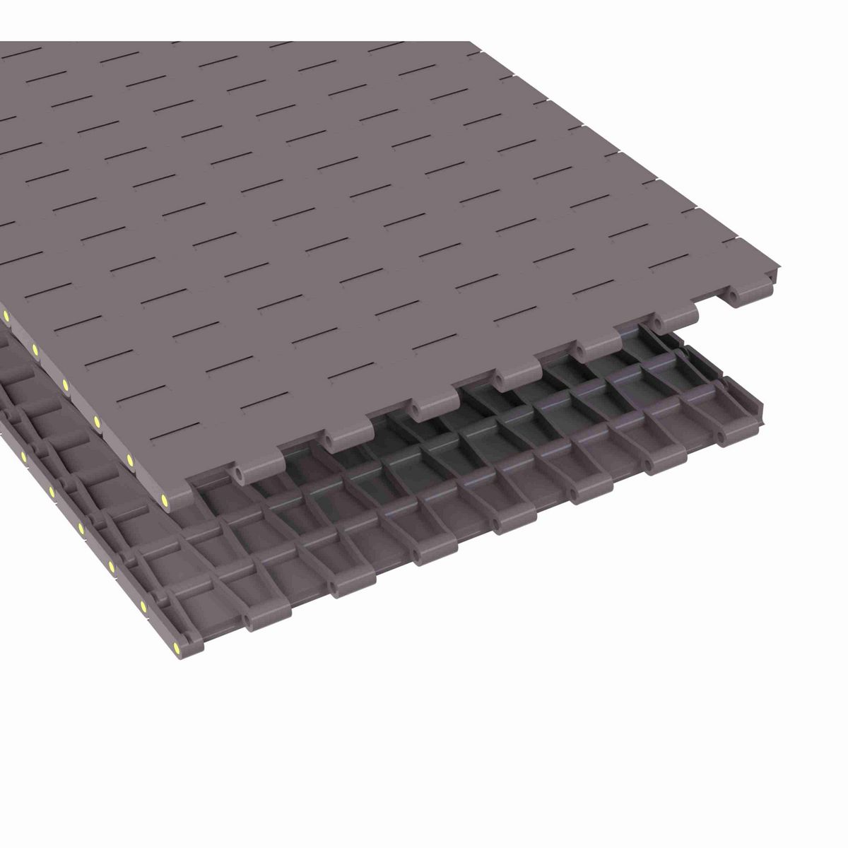 Rexnord 5705 Straight Running Solid Top, Material: Brown High Performance, Width: 15in, Pitch: 1.5in - 81416725