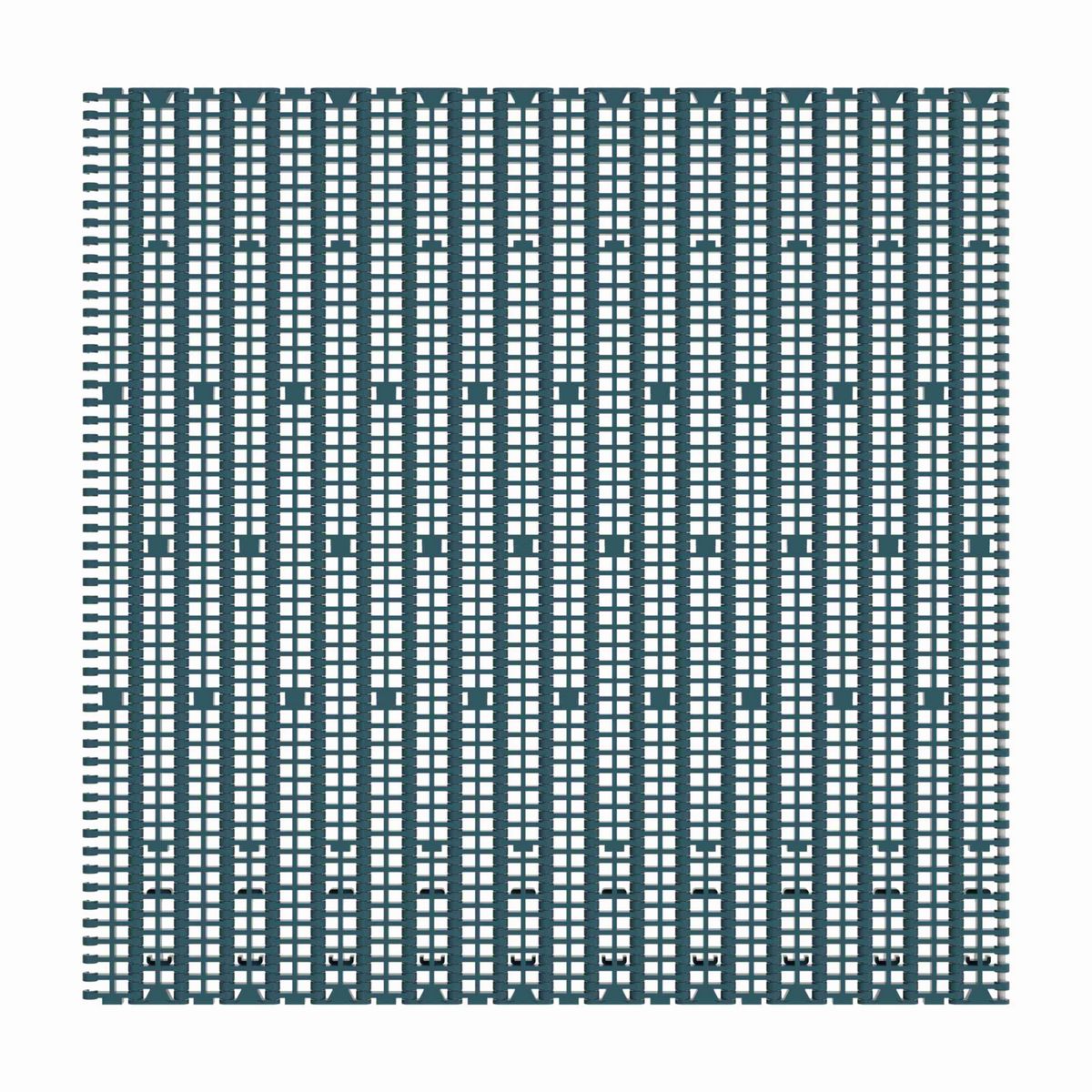 Rexnord 1000FG Straight Running Flush Grid, Material: Green Low Friction Acetal, Width: 170mm, Pitch: 1in - 874.43.11