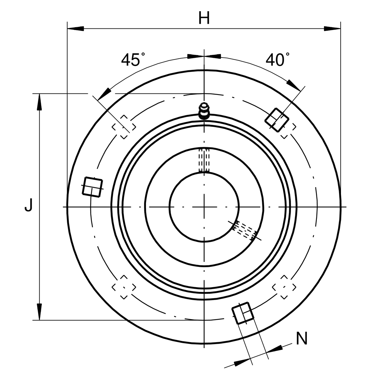 Фланцевый корпус INA GRA20-XL (GRA20)