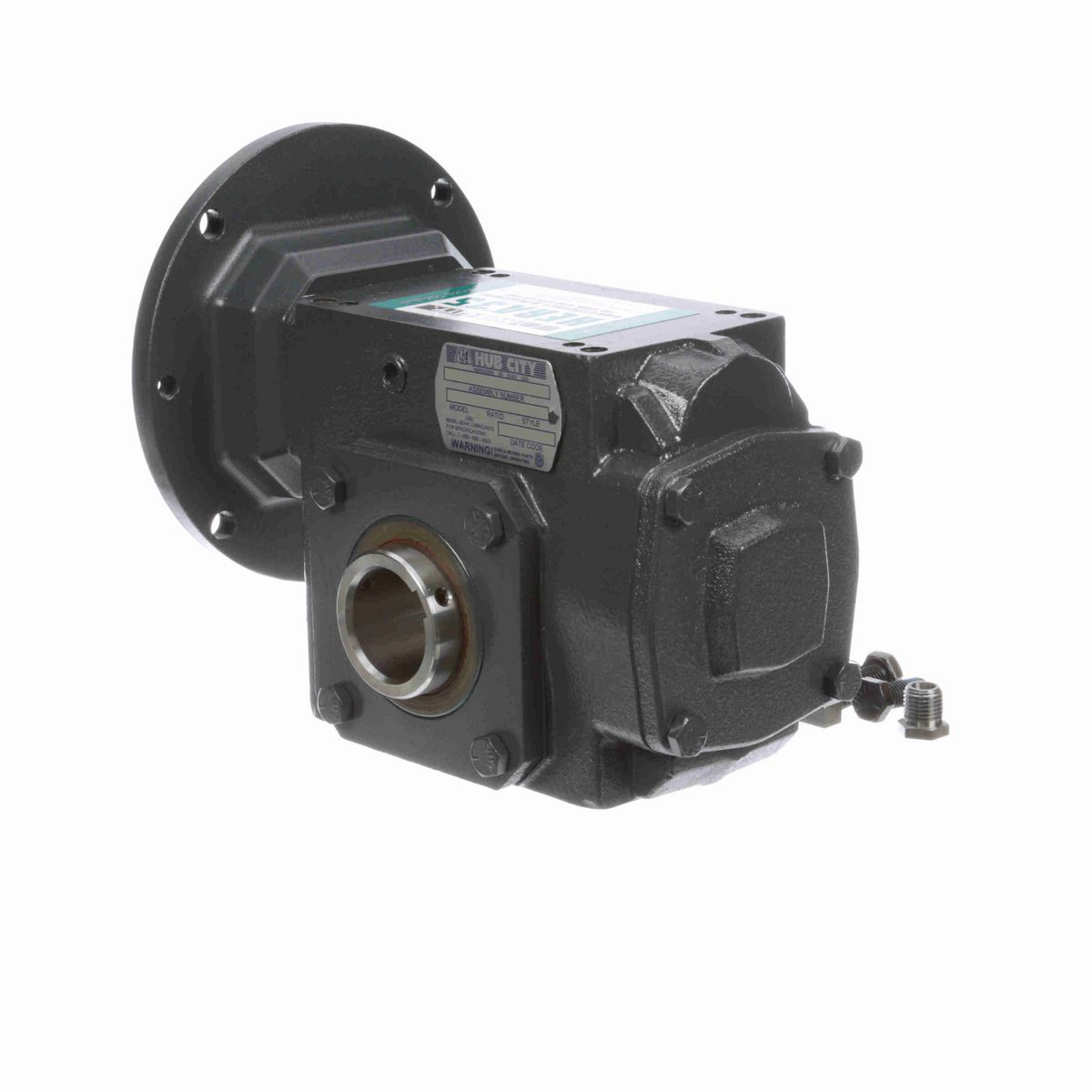 Hub City HERA Gear Reducer HERA Cast Iron Helical-Hypoid Reducer - HERA35ES 8.02 56C 1.250