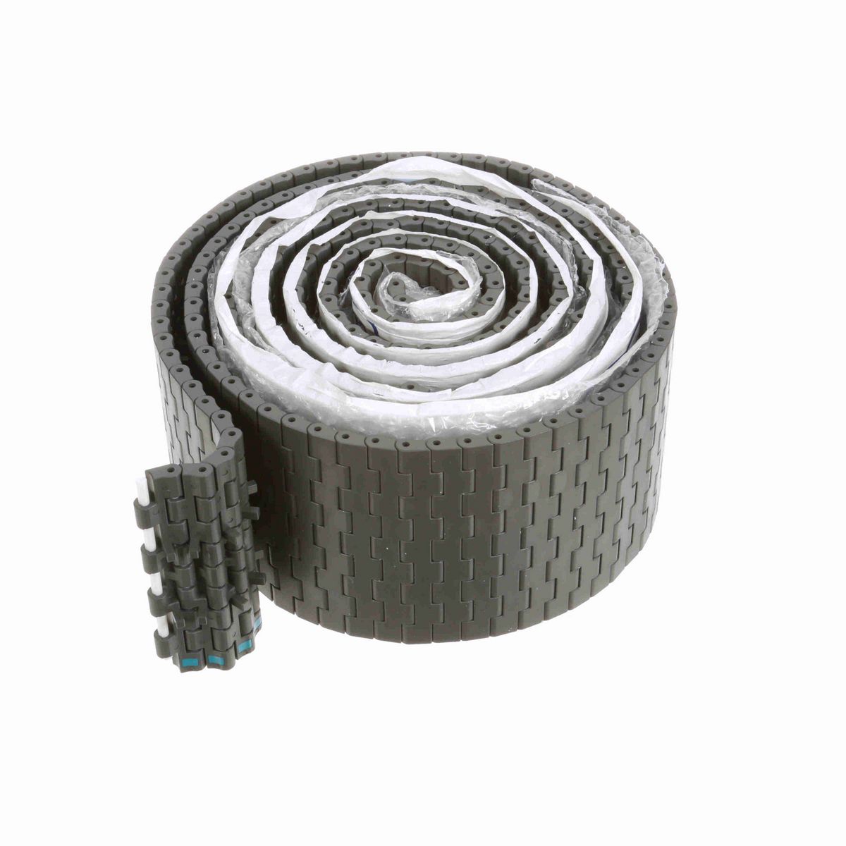 System Plast 2121FT Straight Running Solid Top, Material: Gray Low Friction, Width: 4.5in, Pitch: 0.5in - LFG2121FT-PT-K450