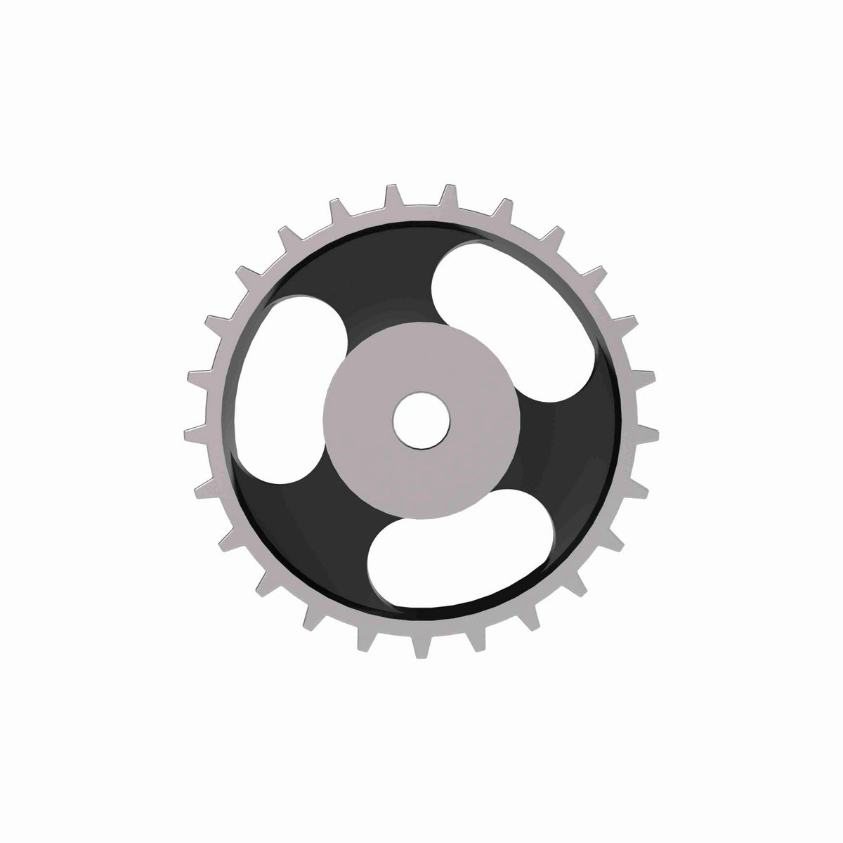 Rexnord 881 Series Solid One Piece Cast Iron Sprocket with 25 Teeth and a 3/4in Round Rough Stock Bore (RSB) - 401-288-2