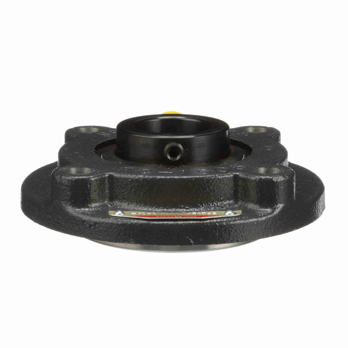 Sealmaster Mounted Cast Iron Flange Cartridge Ball Bearing - 52100 Bearing Steel, Black Oxided - Setscrew Lock - SFC-20