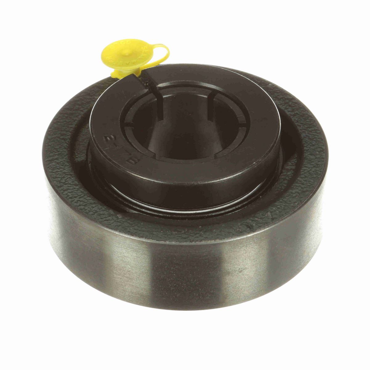 Sealmaster Mounted Cast Iron Cylindrical Cartridge Ball Bearing - 52100 Bearing Steel, Black Oxided - Concentric Lock - SC-22T