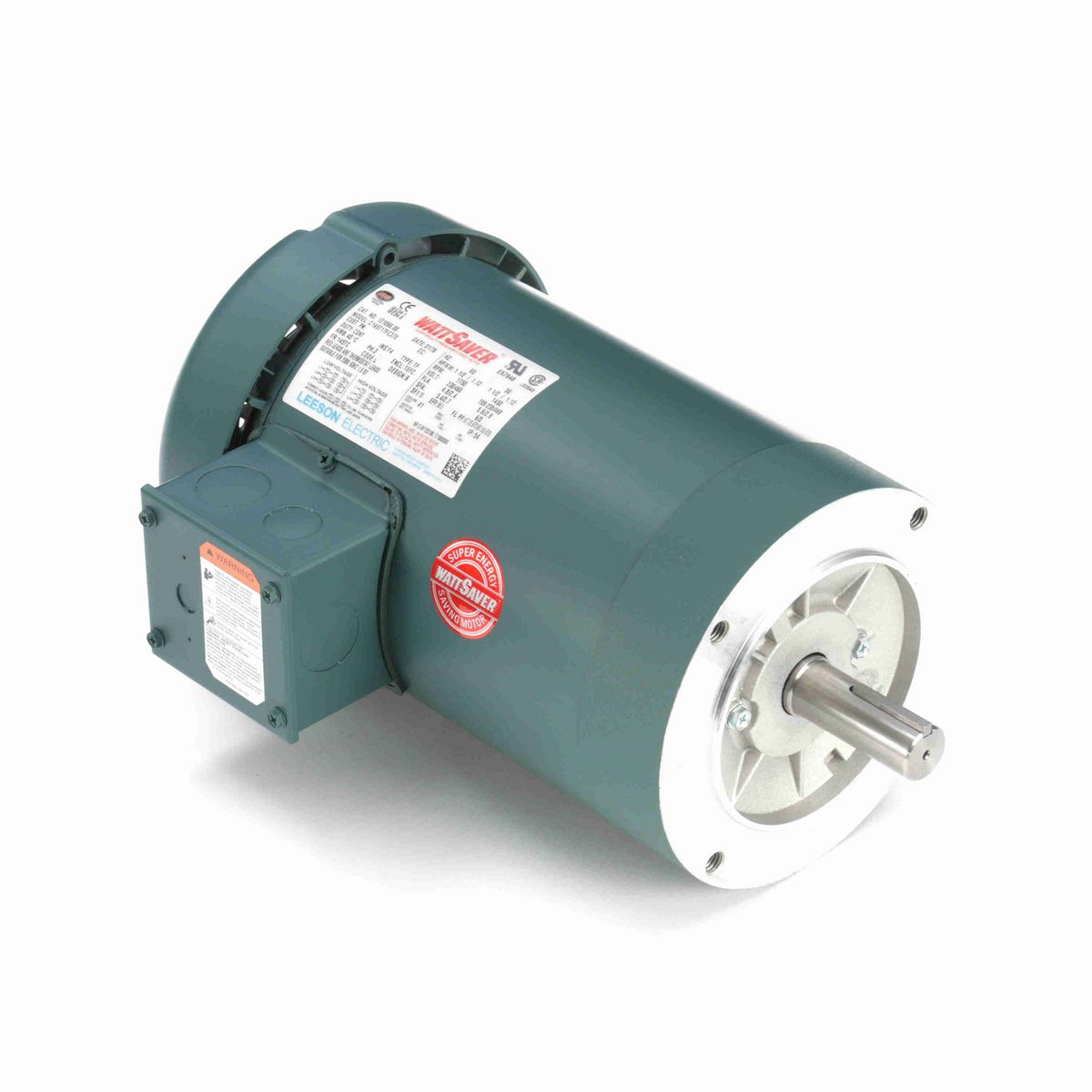 LEESON General Purpose Motor, 1.50 & 1.50 HP, 3 Ph, 60 & 50 Hz, 230/460 & 190/380 V, 1800 & 1500 RPM, 145TC Frame, TEFC - 121066.00