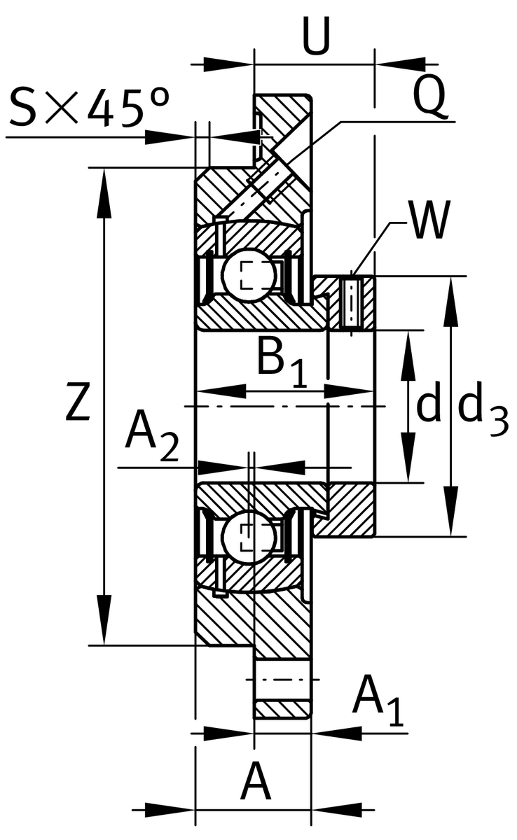 Фланцевый корпус INA PME20-XL-N (PME20-N)