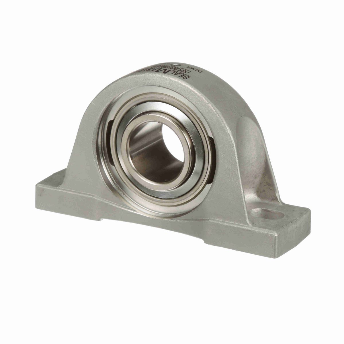 Sealmaster Mounted Stainless Steel Two Bolt Pillow Block Ball Bearing - 52100 Bearing Steel, Phosphorus Nickel Coated - Setscrew Lock - Corrosion Resistant - Reduced Maintenance - Lubed for Life - CRPS-PN23 RMW