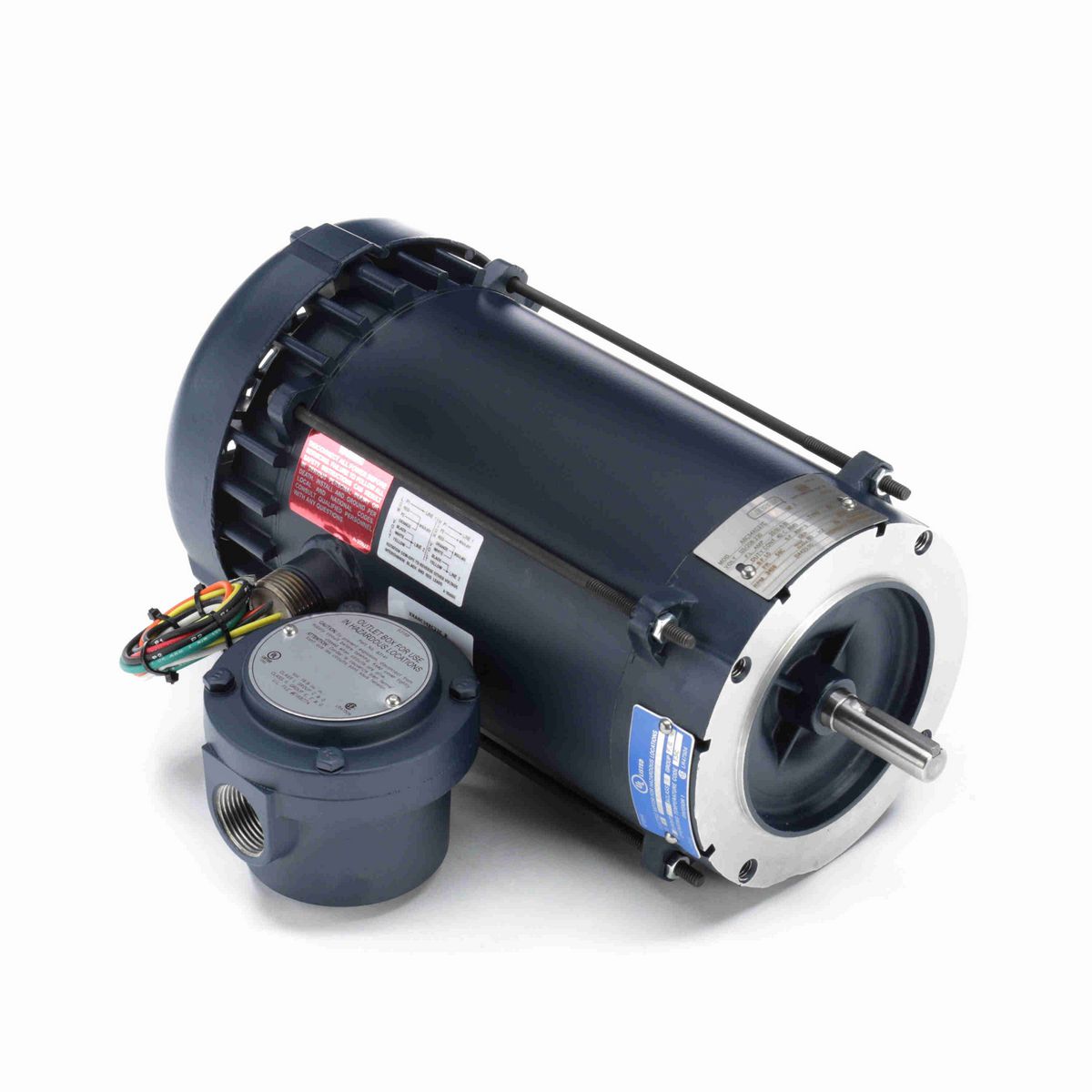 LEESON Explosion Proof Motor, 2 HP, 1 Ph, 60 Hz, 115/208-230 V, 3600 RPM, 56C Frame, EPFC - 114425.00